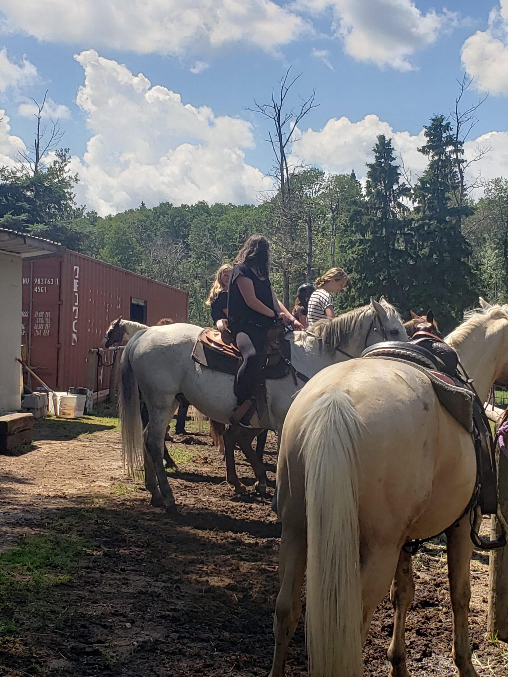 Horseback riding at Madge Lake